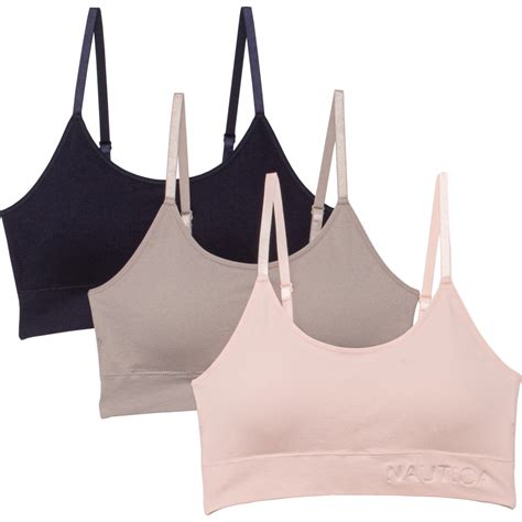 3 pack bras|nautica sports bra 3 pack.